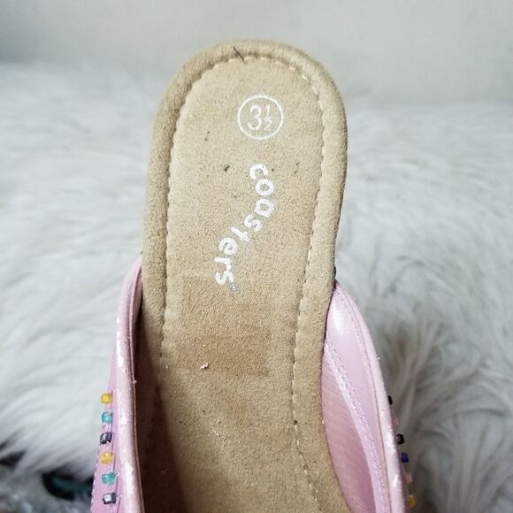 Coasters beaded slip on mules satiny - Picture 2 of 7